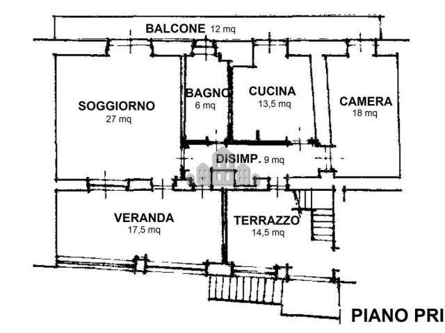 planimetria piano primo