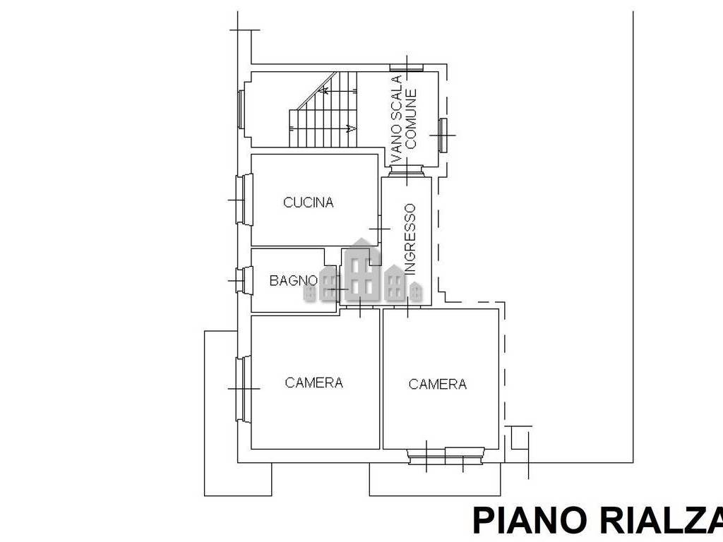 Planimetria piano rialzato