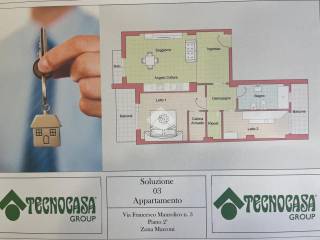 appartamento in vendita roma marconi via Maurolico progetto 2