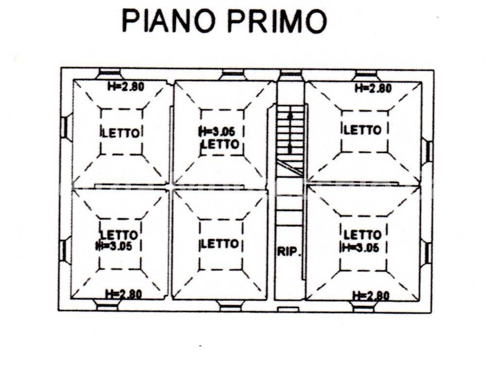 il piano primo della casa