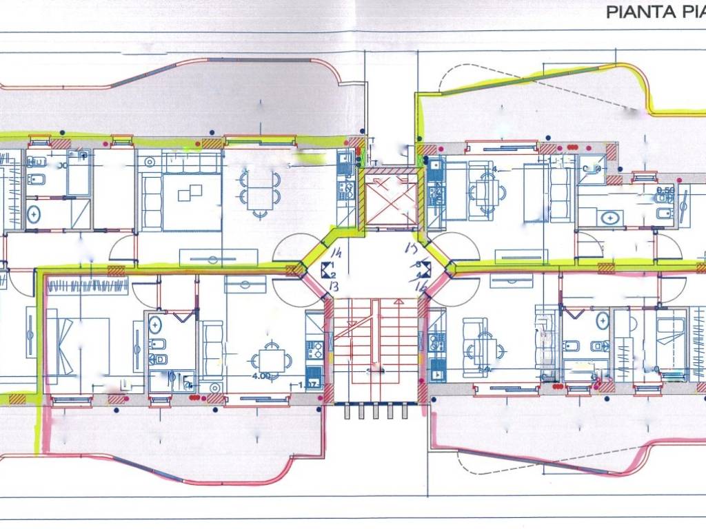 Pianta 4° piano