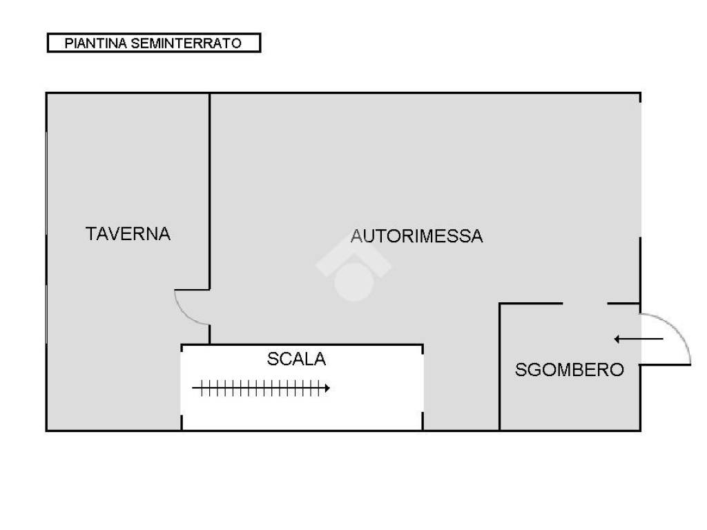 Piantina seminterrato