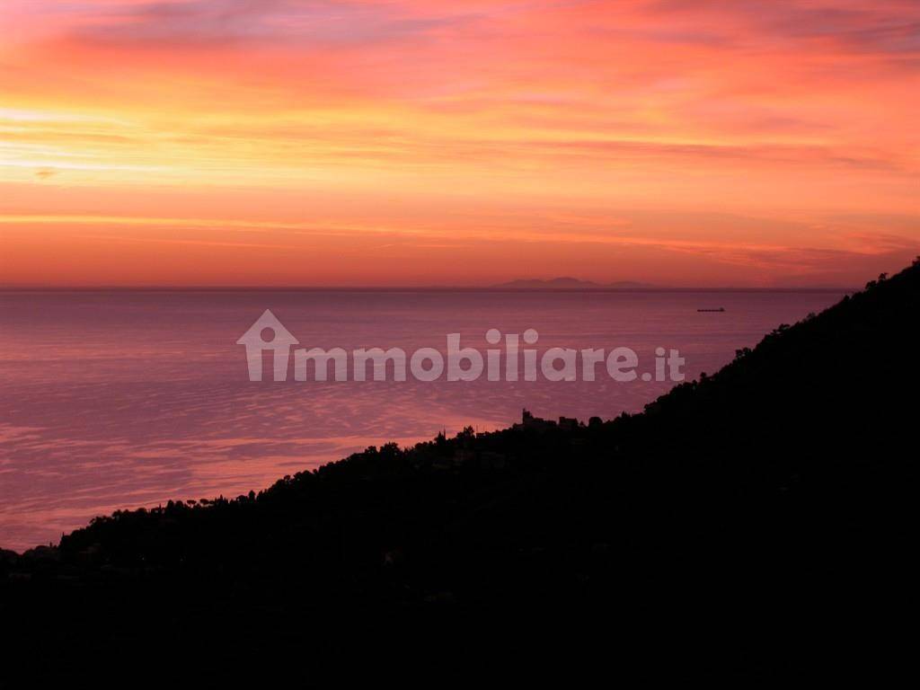 Alba con vista della Corsica.