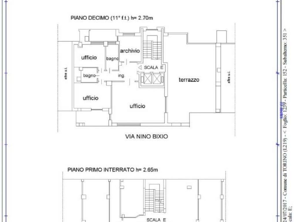 Ufficio - Studio via Nino Bixio 8, Torino, Rif. 103255946 - Immobiliare.it