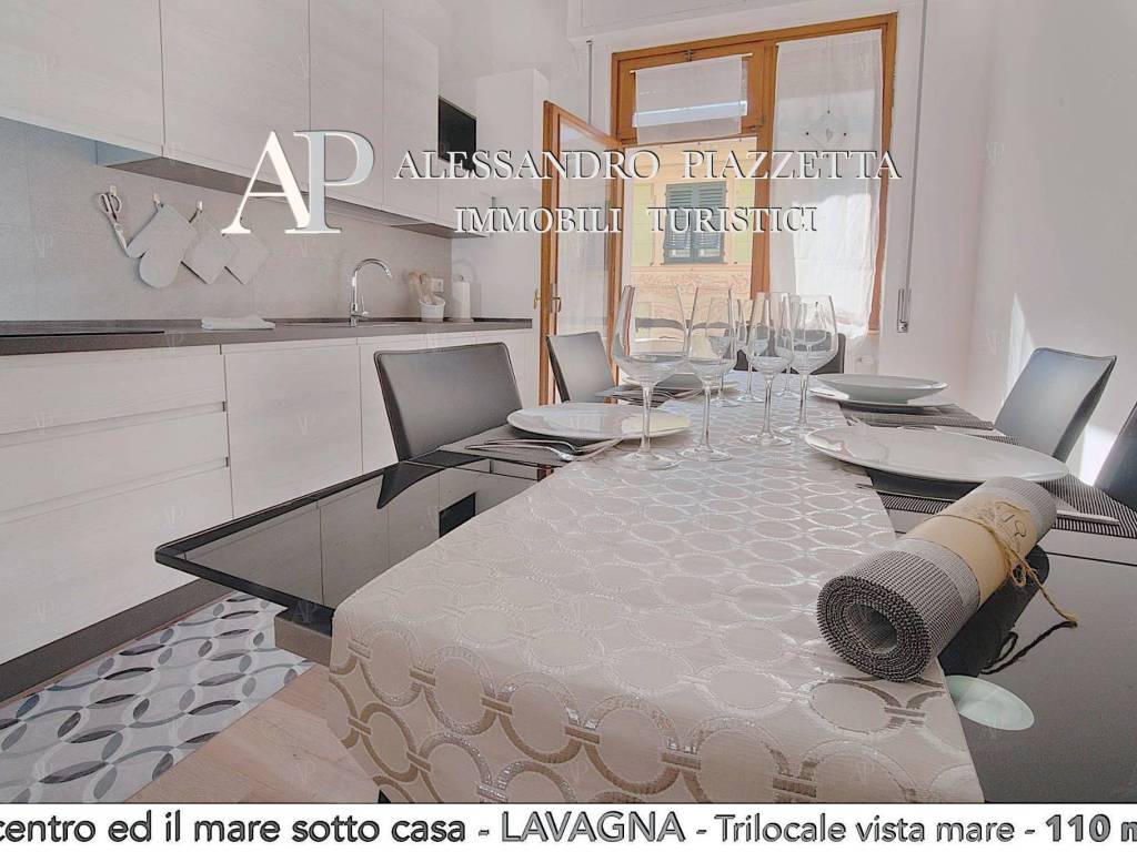 Cucina abitabile con balcone