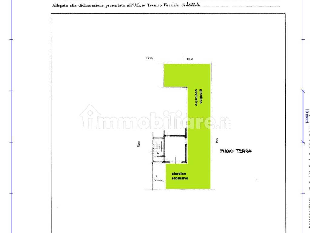 PLANIMETRIA GATRAGE CON GIARDINO