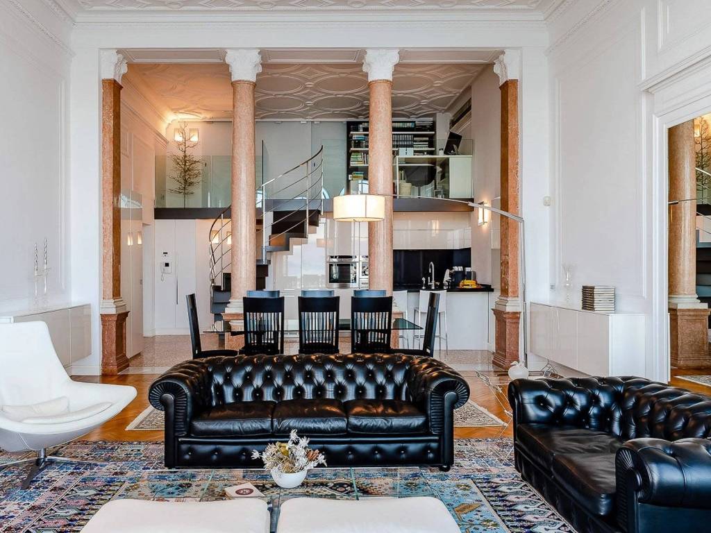 Lussuoso appartamento in vendita Lago Maggiore - Villa Barberis - elegante salotto