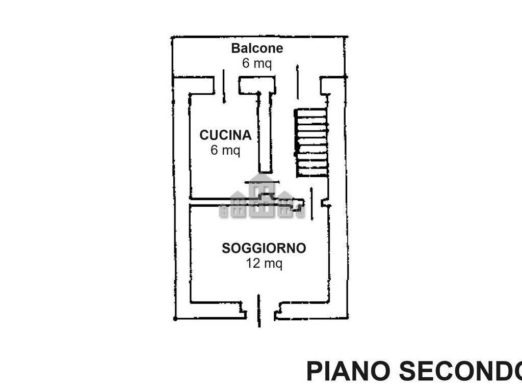 Planimetria piano secondo