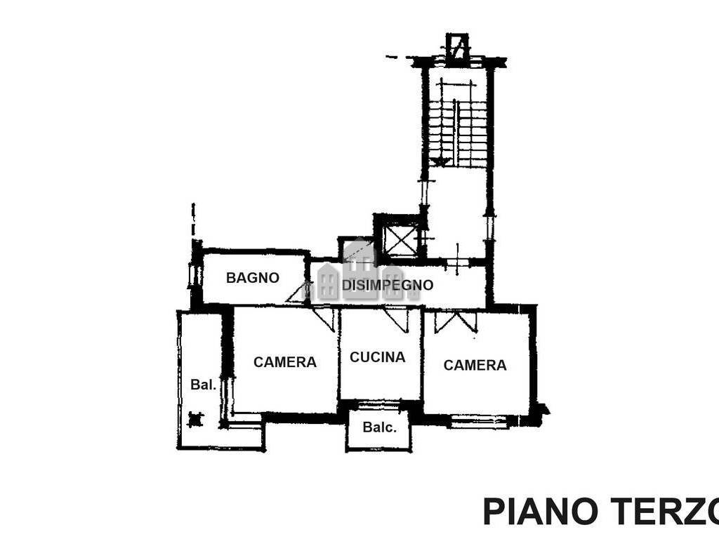 Planimetria piano terzo