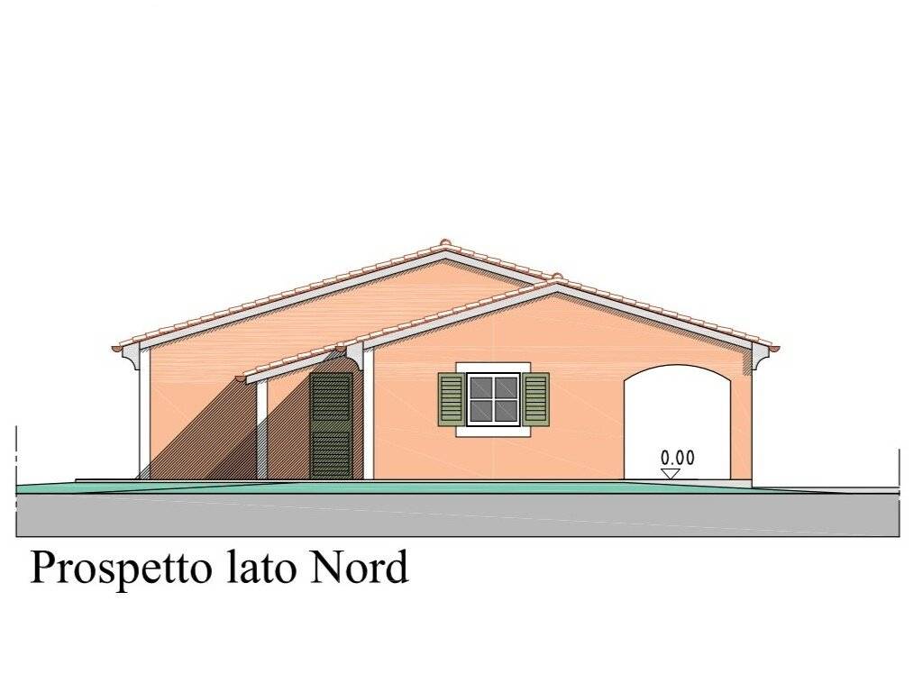 prospetto lato nord