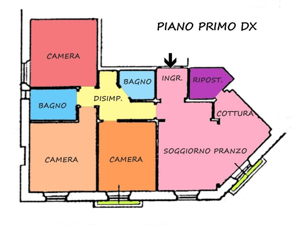 piano primo destra