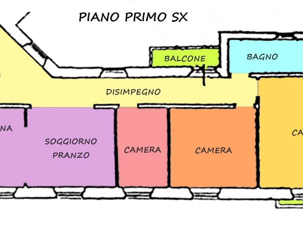 piano primo sinistra