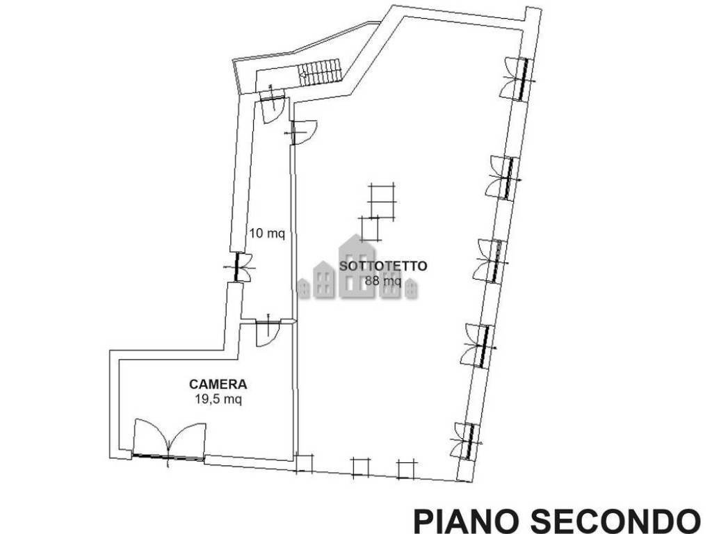 planimetria piano secondo