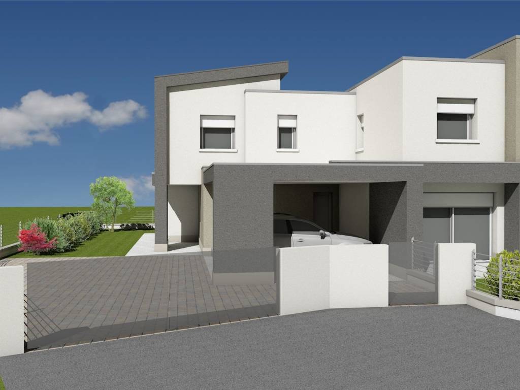 Villa bifamiliare, nuova, 170 m², centro, fiume veneto