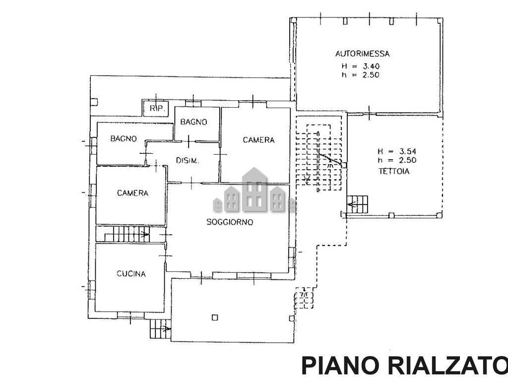 planimetria piano rialzato