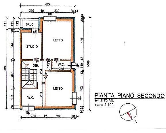 pianta piano secondo