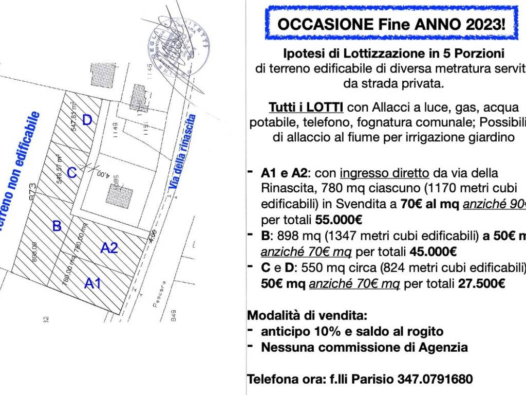 Terreno edificabile via della rinascita 16, centro, scafa