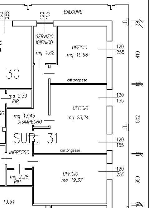 Planimetria 79mq arredato