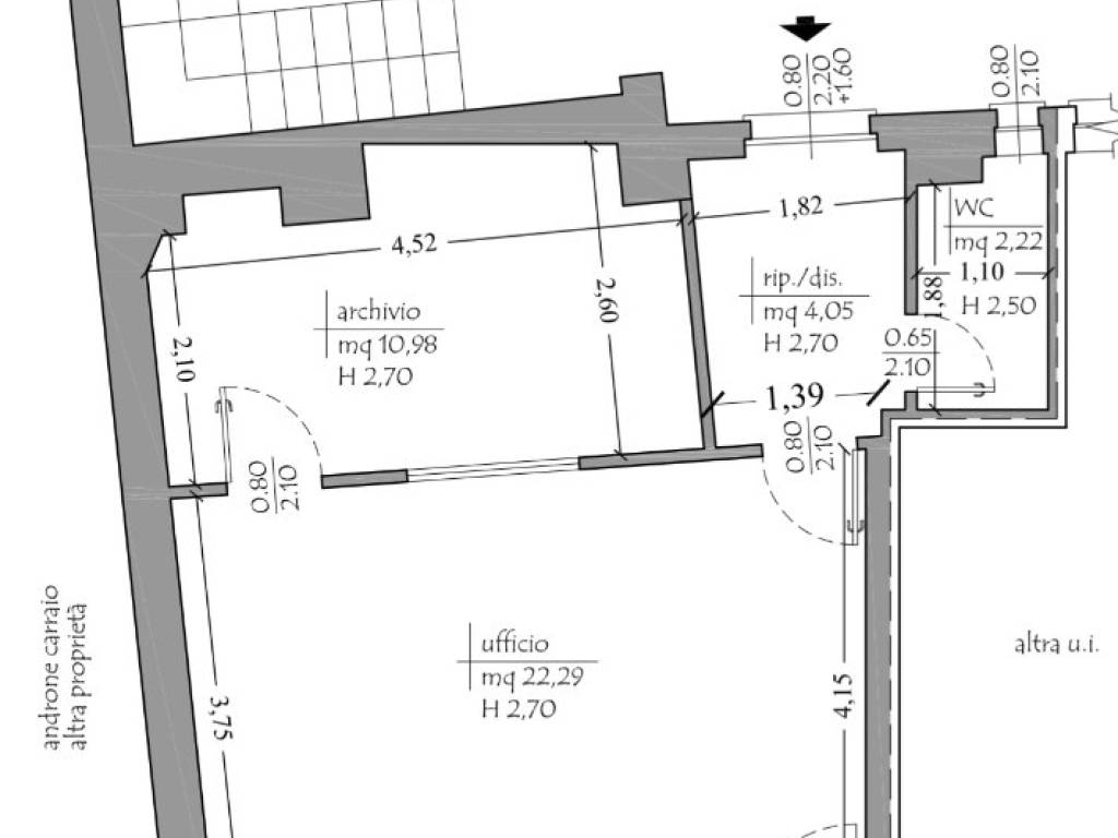 Ufficio - studio via giuseppe mazzini 23, centro, stradella