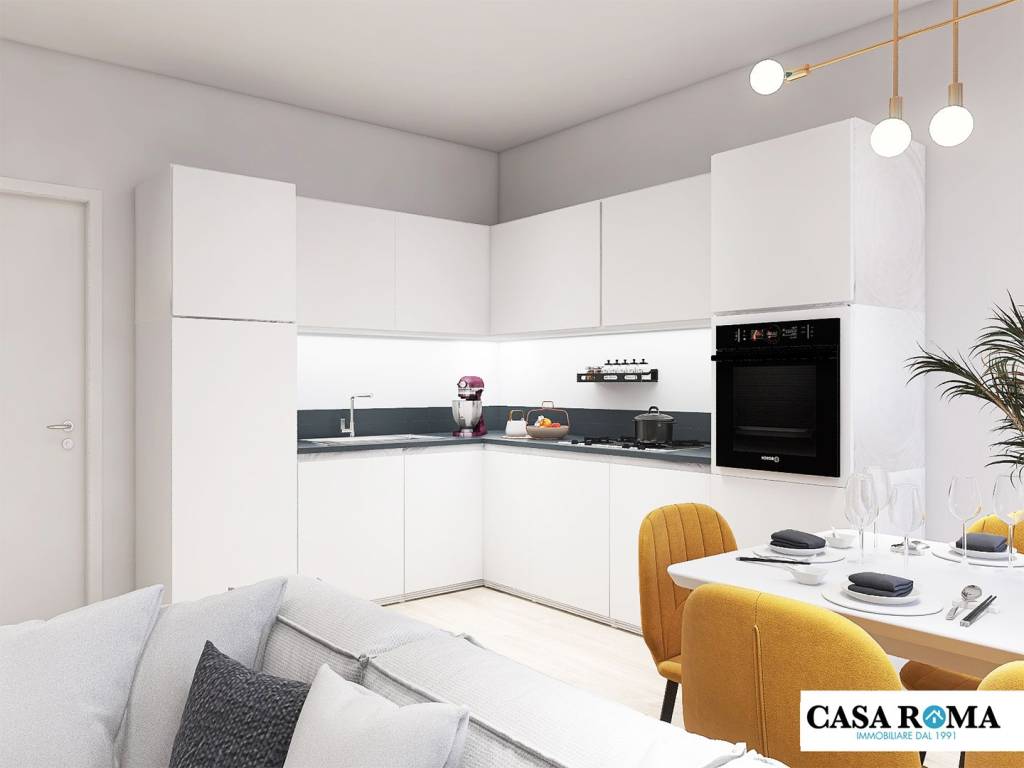 Render salone cucina