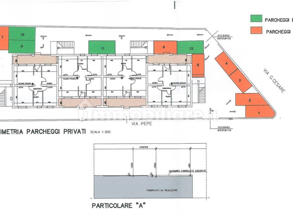 POSTI AUTO EVIDENZIATI DI COLORE VERDE