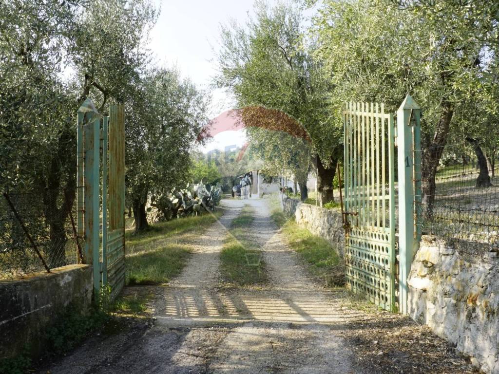 strada che conduce alla proprietà