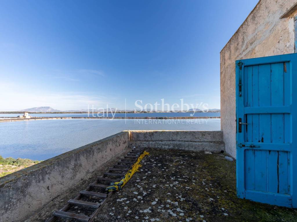 La vista dal balcone