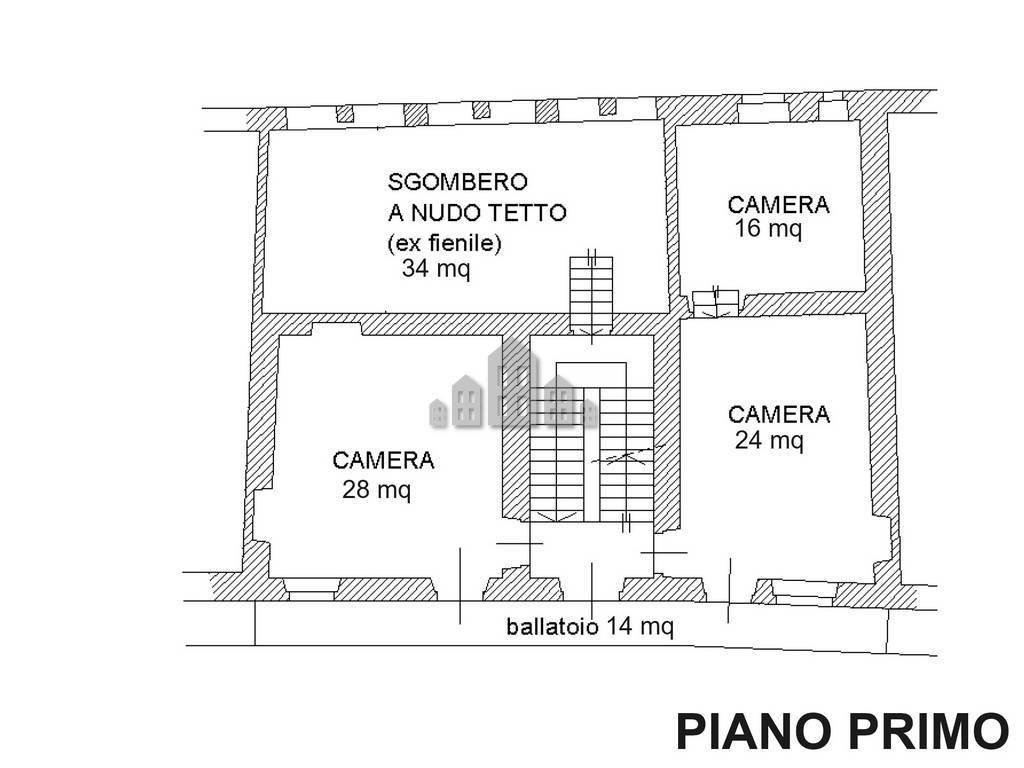 Planimetria piano primo