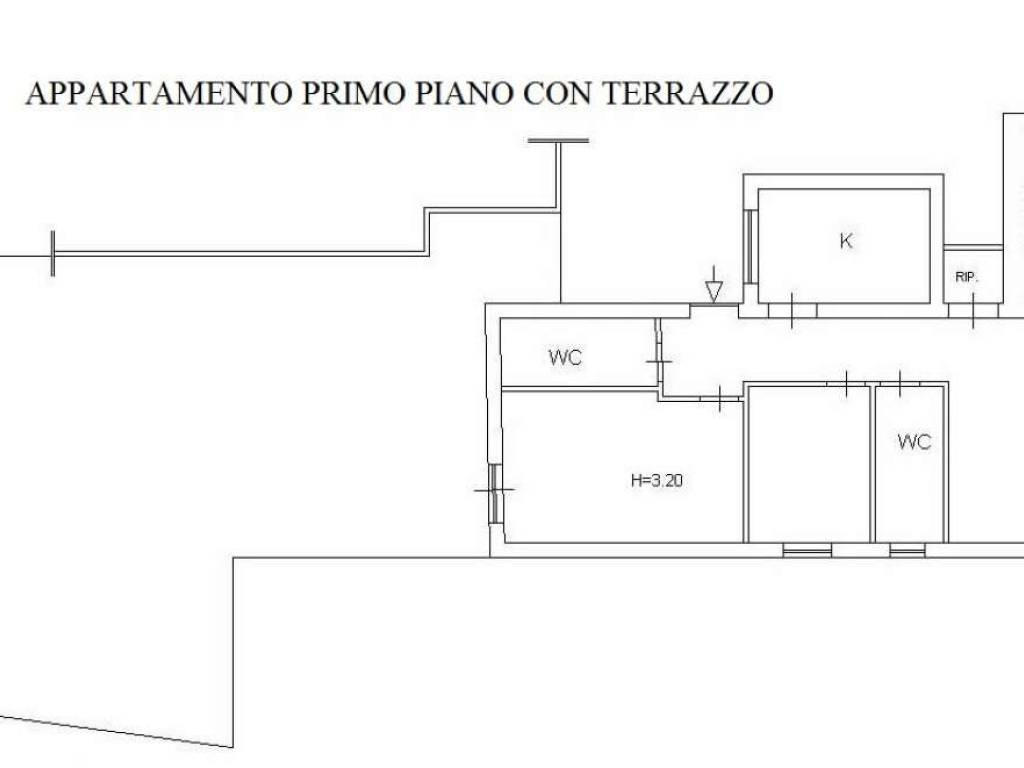 planimetria appartamento 1° piano