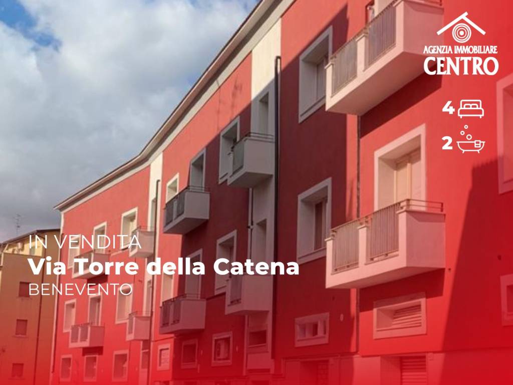 Vendita Appartamento in via Torre della Catena. Benevento. Buono stato,  primo piano, con balcone, rif. 107688033