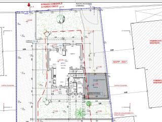 PLANIMETRIA TERRENO CON PERIMETRO CASA E BOX