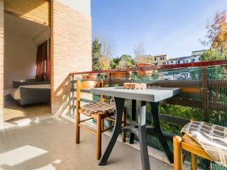 Balcone comunicante soggiorno con matrimoniale