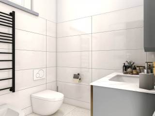 Rendering bagno a doccia