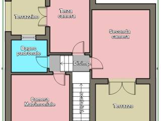 planimetria esempio piano notte non in scala