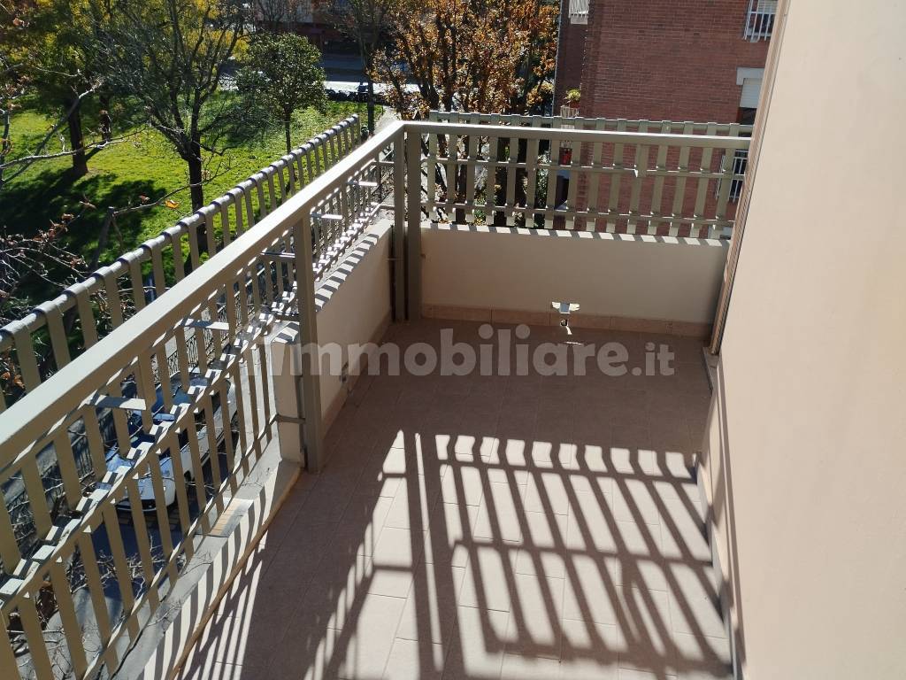 balcone con vista parco