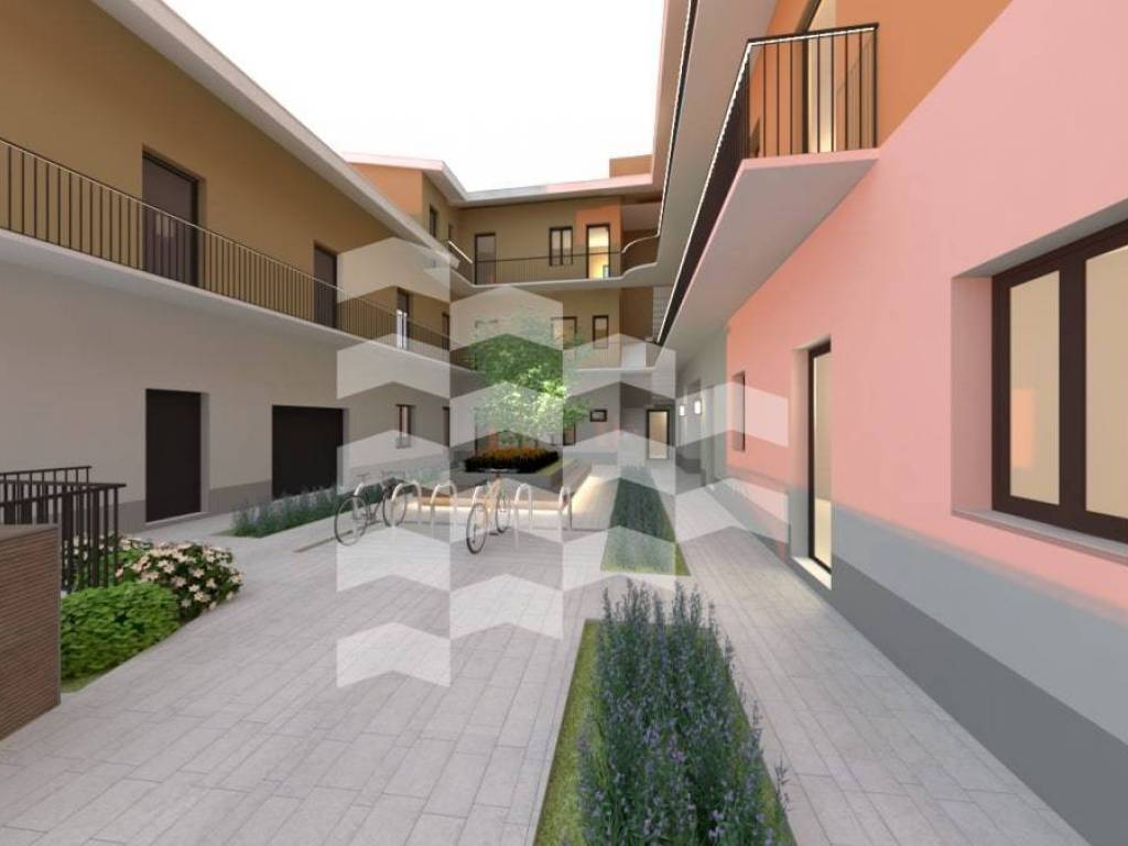 Render stabile_cortile interno