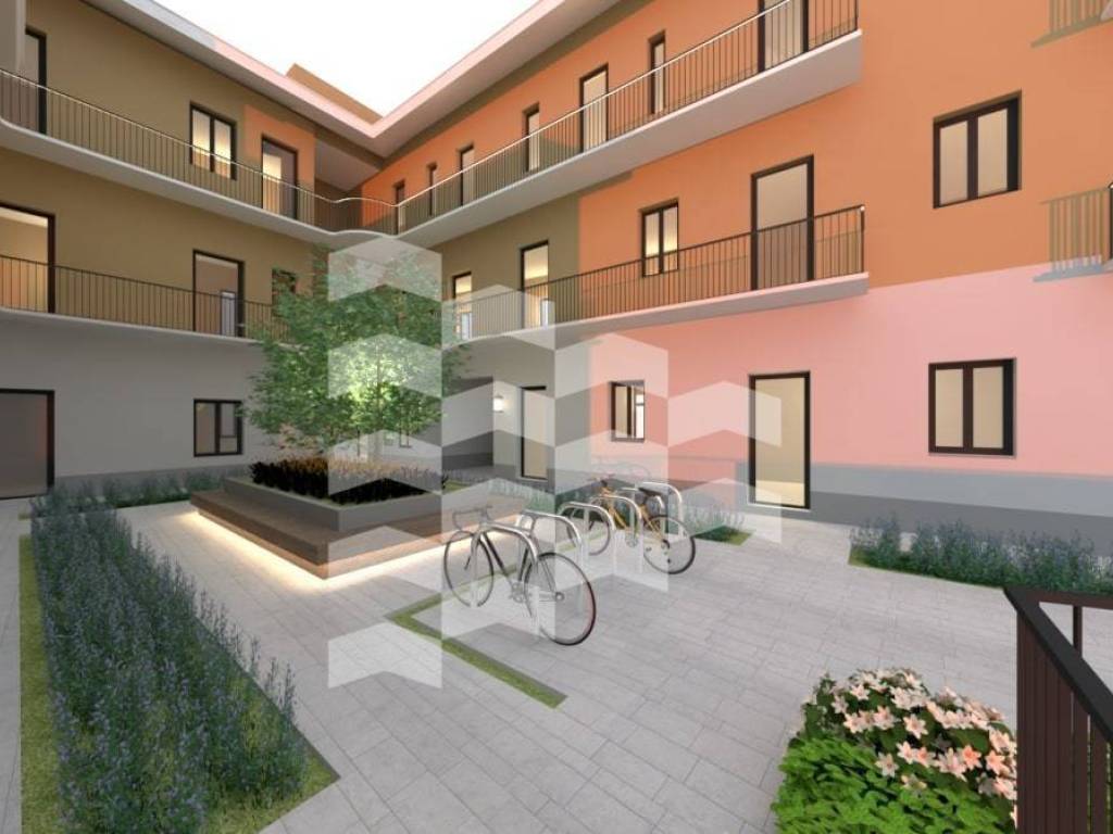 Render stabile_cortile interno