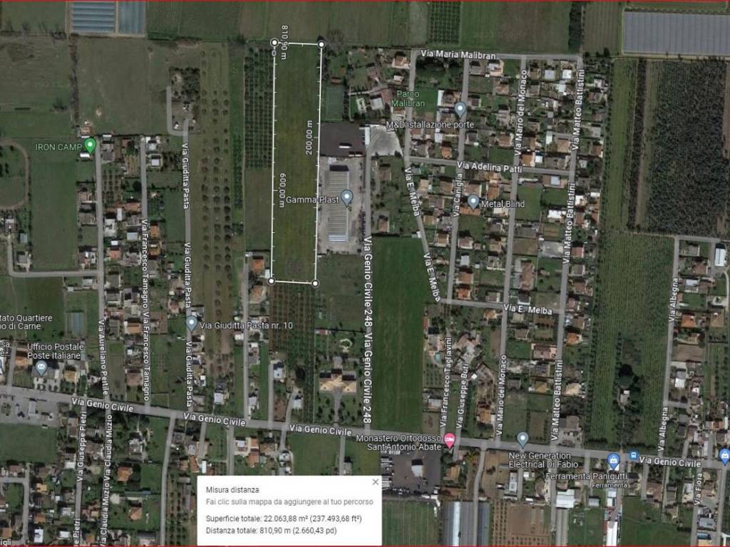 Terreno Crosara Via Genio Civile 214 con servitù di passaggio da via Genio Civile.JPG