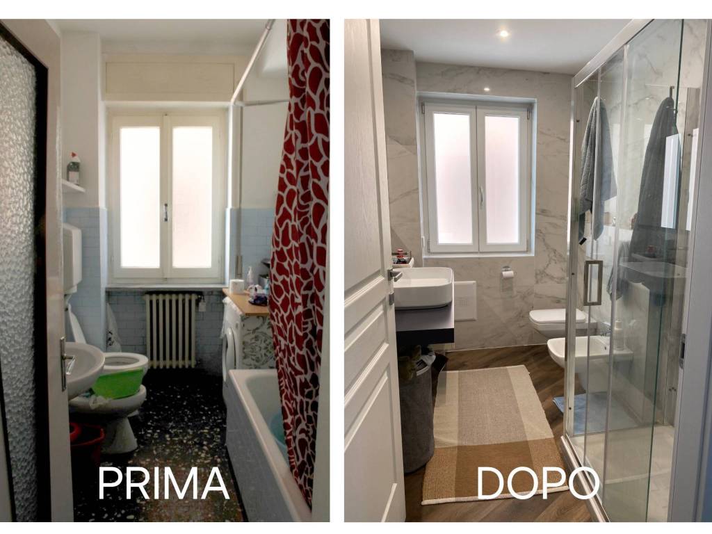 prima e dopo bagno grande