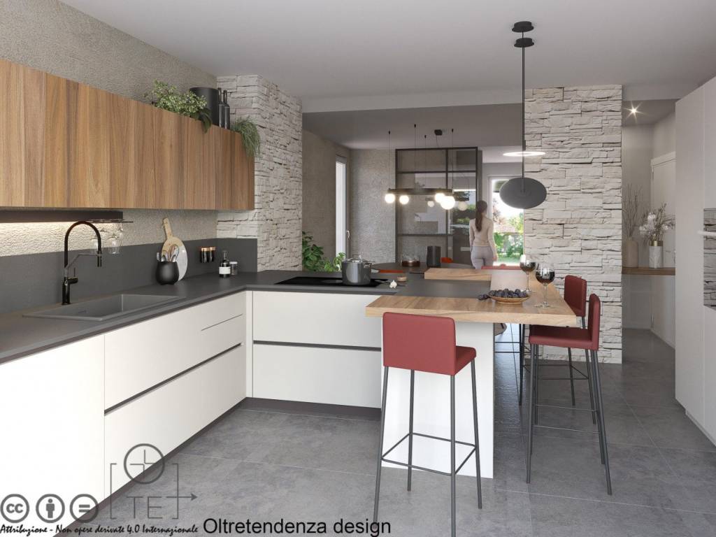 rendering vista cucina