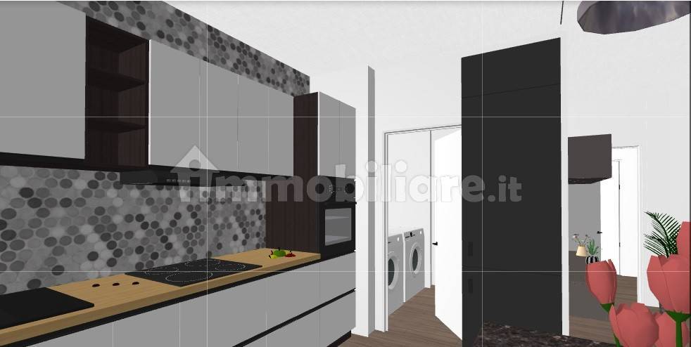 zona giorno rendering