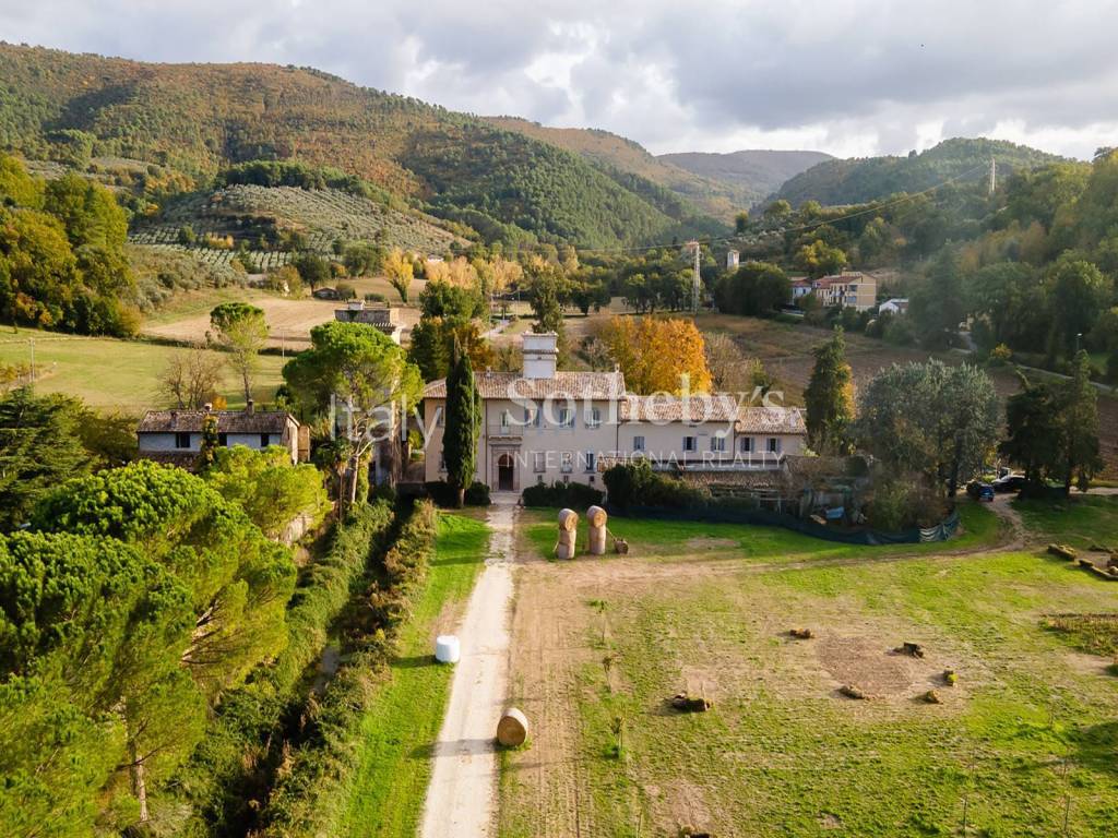 aerial view of the estate