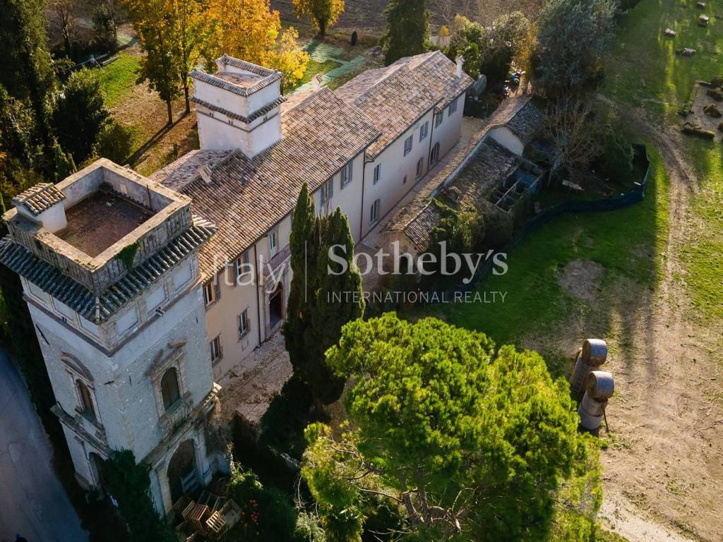 aerial view of the estate