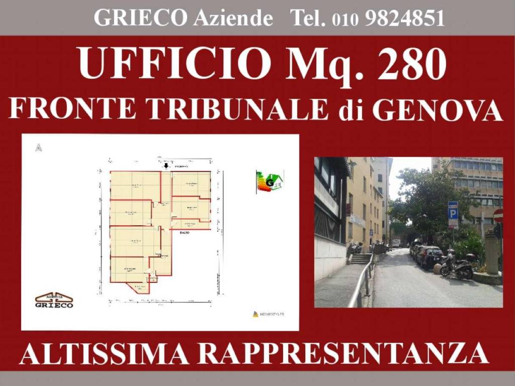Ufficio - studio via bartolomeo bosco, centro città, genova