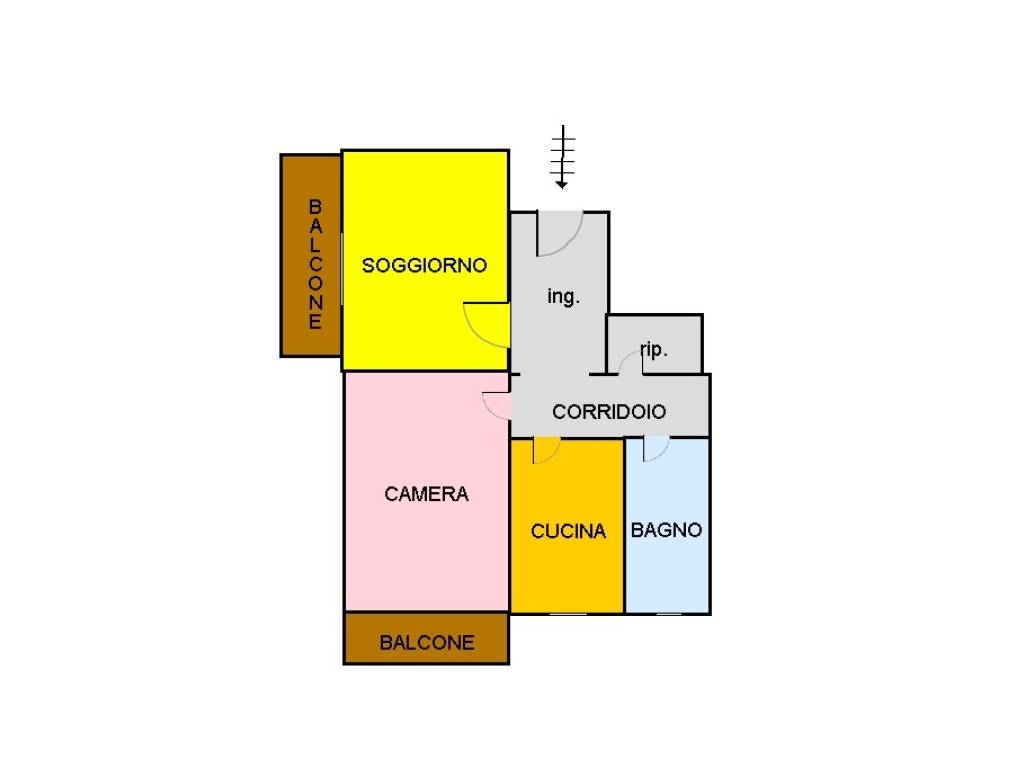 Sale Apartment Rome. 2room flat in via Ampio Flaviano 15. To be