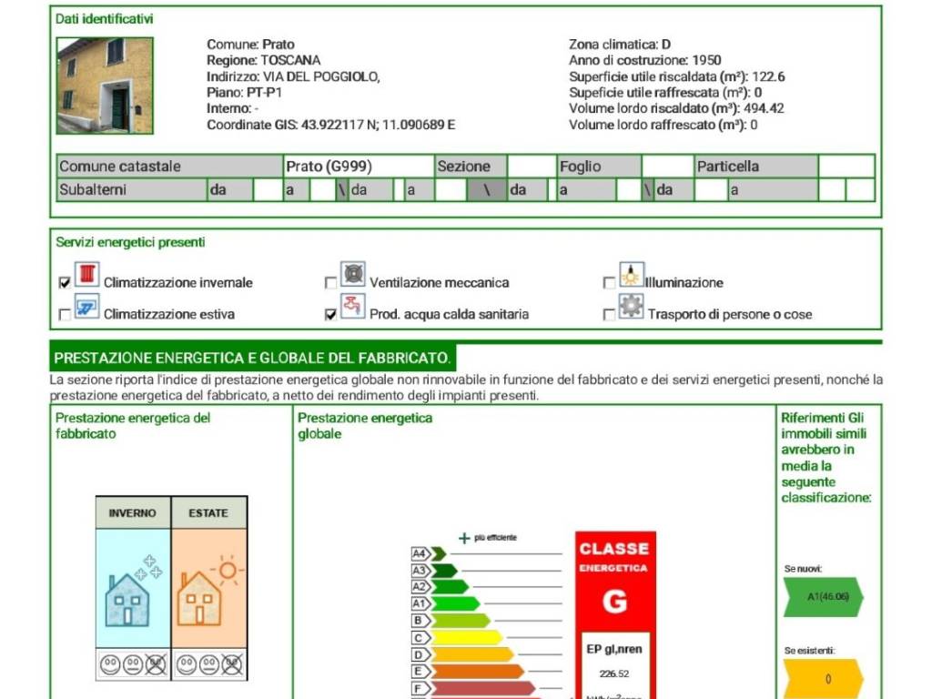 Certificato energetico