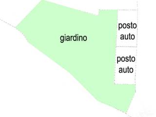 planimetria giardino e posti auto