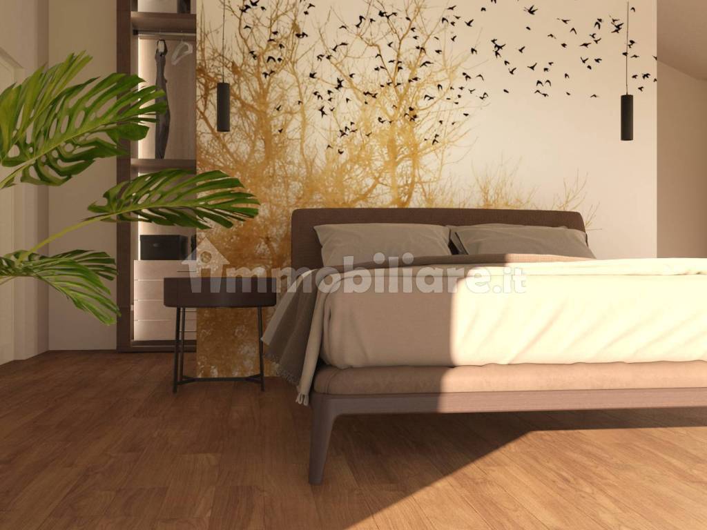 Render camera da letto piano secondo (immagine indicativa)