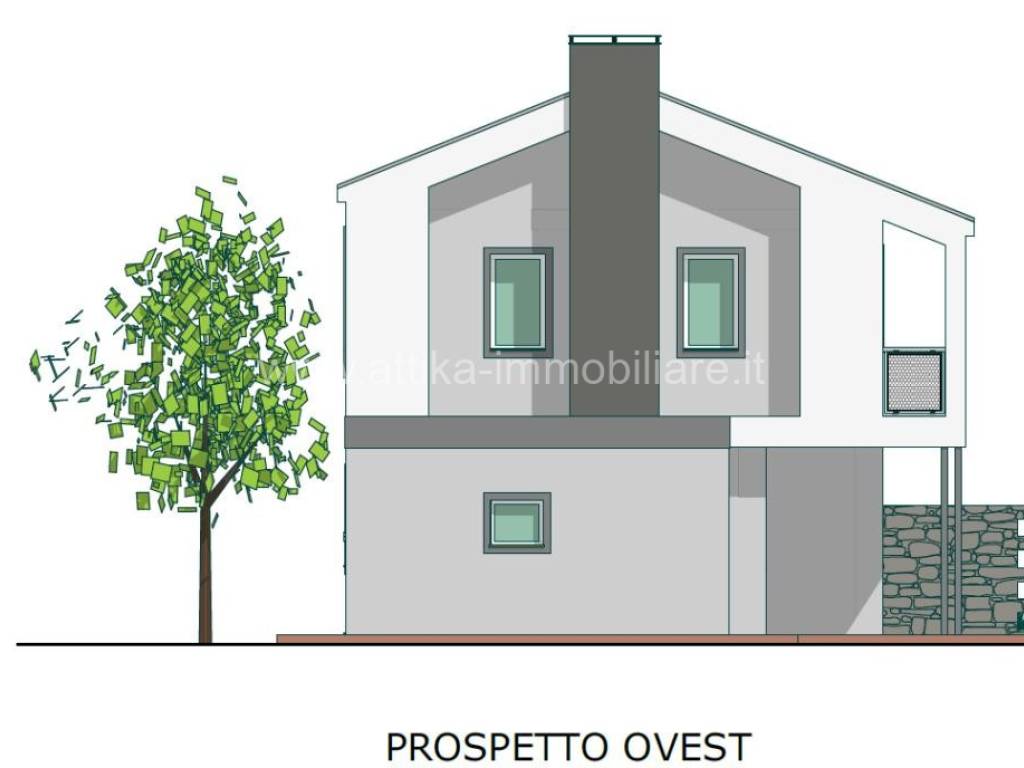 prospetto ovest