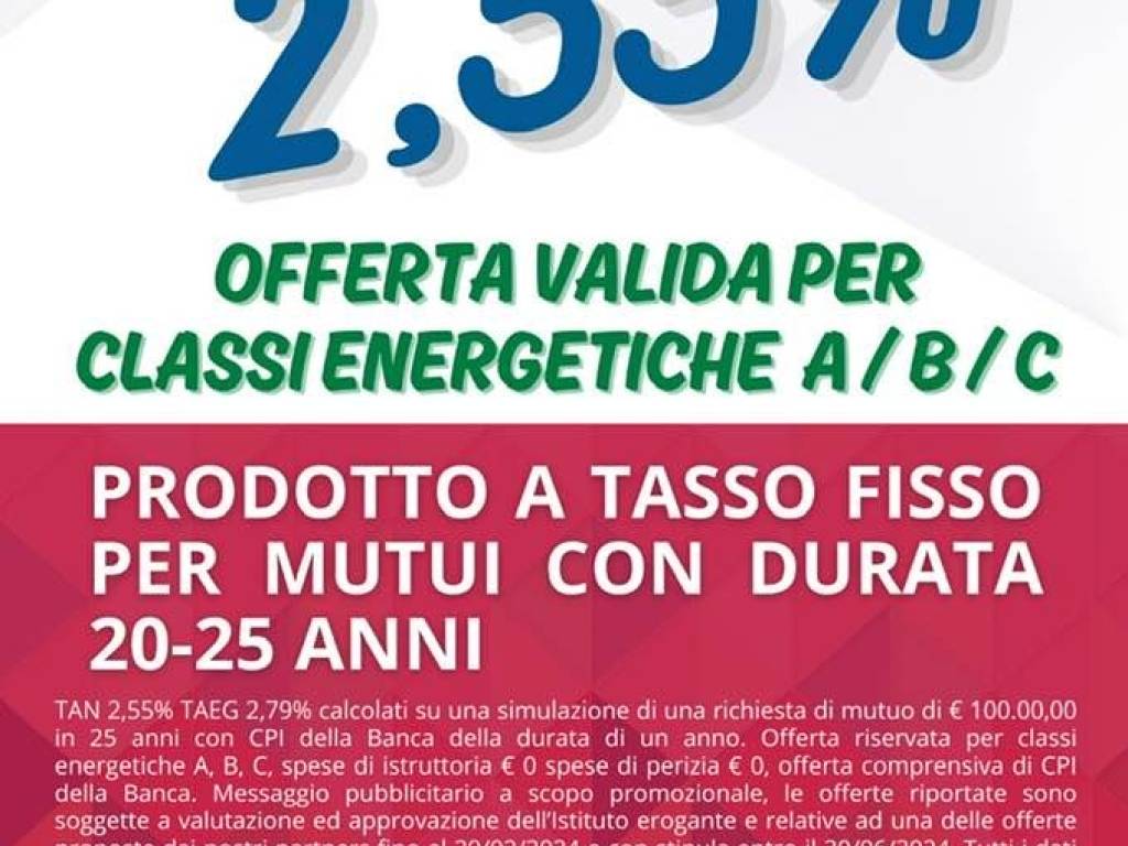 Offerta mutuo per acquisto classi alte